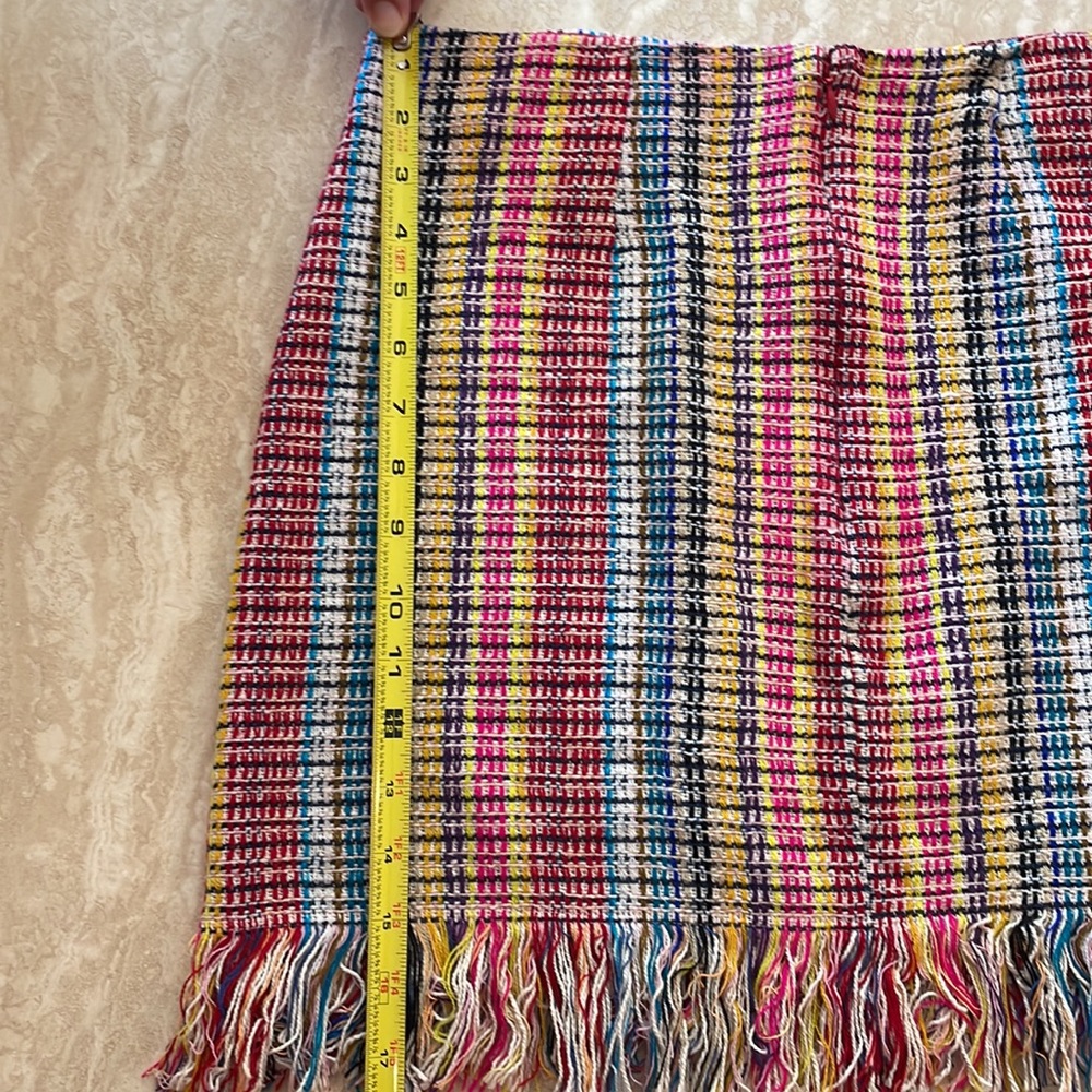 EUC HOUSE OF HARLOW x REVOLVE sz XL fringe skirt - Picture 7 of 9